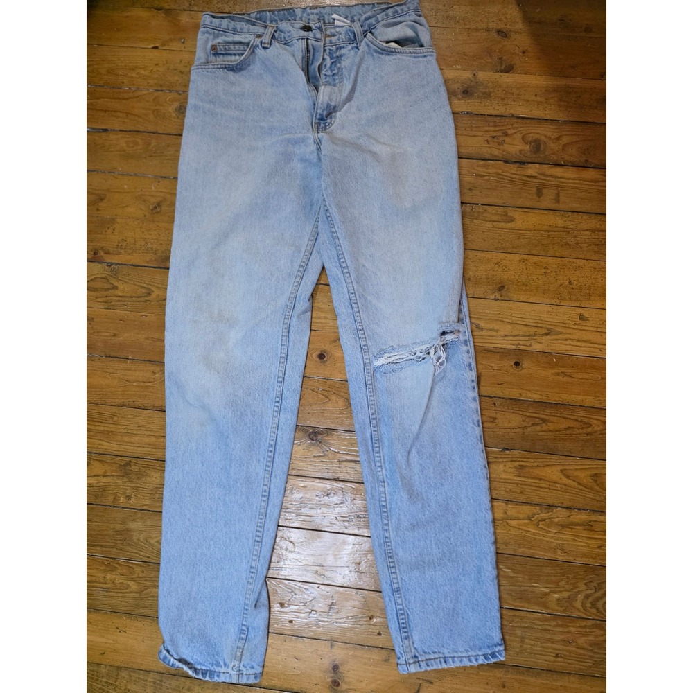 Levis 550 Orange‎ Tab Vintage Relaxed Fit Tapered Jeans Light Wash W31 L34 Mens